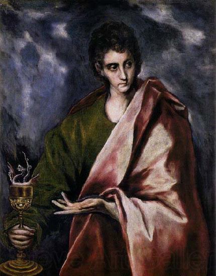 GRECO, El St John the Evangelist France oil painting art
